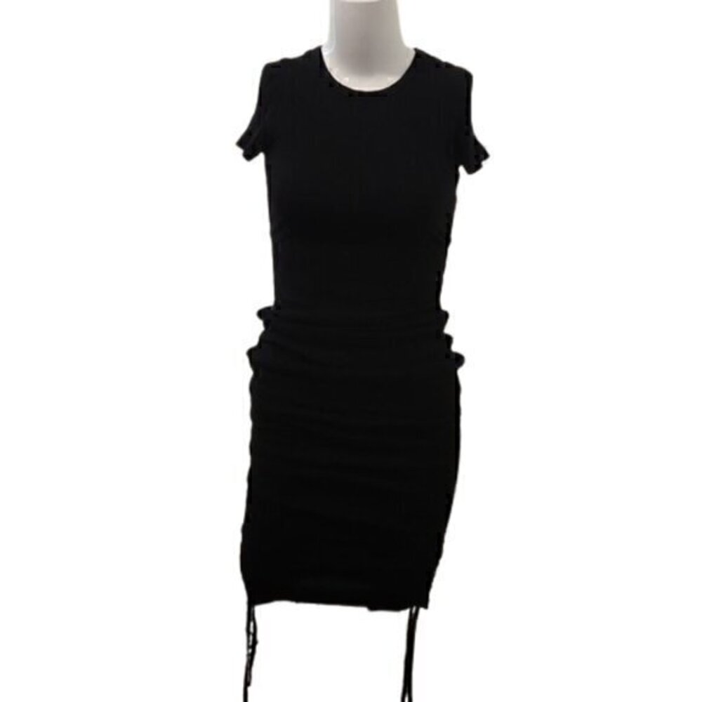 [Shein] Black Ribbed Dress - Size S